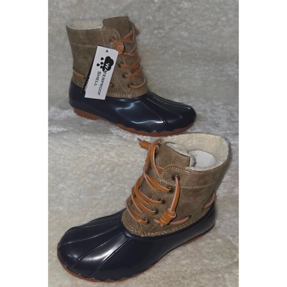 Polar Armour Duck Boots Women's Size 8 M Blue Waterproof NEW - Picture 1 of 12